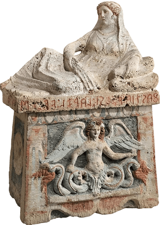 Этрусская погребальная урна Этрурия, Италия
150-100 гг. до н.э.