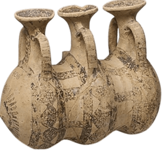 Тройная фляга Поздний кипрский период 1200–1050 гг. до н.э.